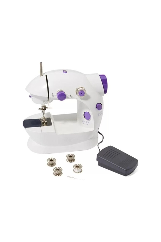 ماكينة خياطة بدواسة كهربائية صغيرة - 1