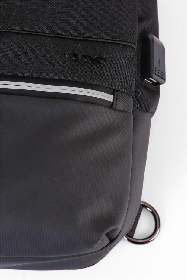 31276 USB Tablet Compartment Single Shoulder Bag - 7
