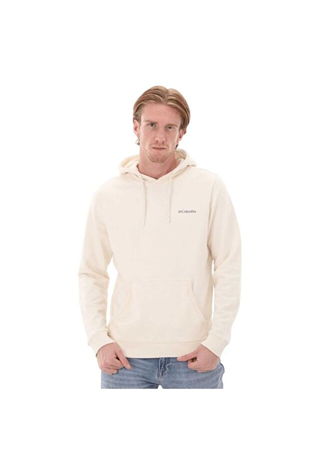 Csc M Basic Sm Logo Krem Hoodie - 1