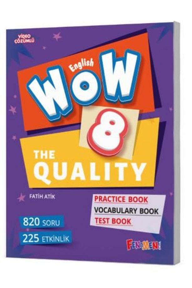 Fenomen Wow English 8. Sınıf 2025 The Quality Practice Book-vocabulary Book-test Book - 1