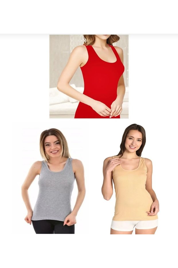 100% Cotton Undershirt 3 Colors 3 Pieces Mixed