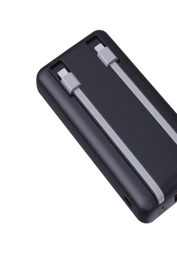 PW-95 PD 22.5W HIZLI ŞARJ LCD Kendiliğinden Type-c Lightning Kablolu 1Usb-A Girişli Powerbank - 6