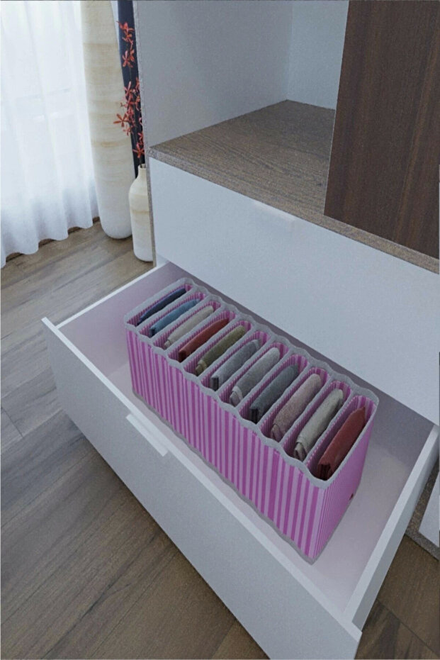 11 Compartment Closet and Drawer Organizer Accordion Organizer M-00500 (6 Pieces)