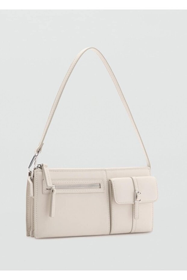 Shoulder Bag with Pockets - 1
