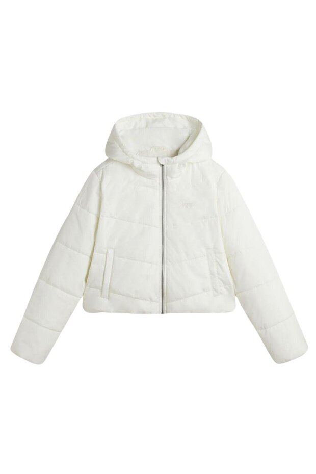 Mte Foundry Crop Puff Hood Women's Beige Coat
