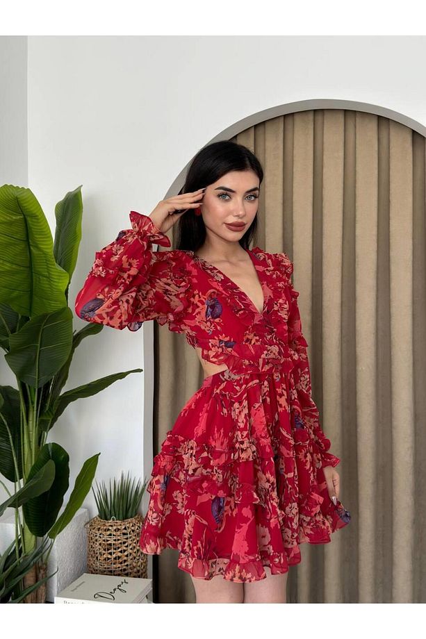 Arya Tasarım Sırt Dekolteli Elbise - 3
