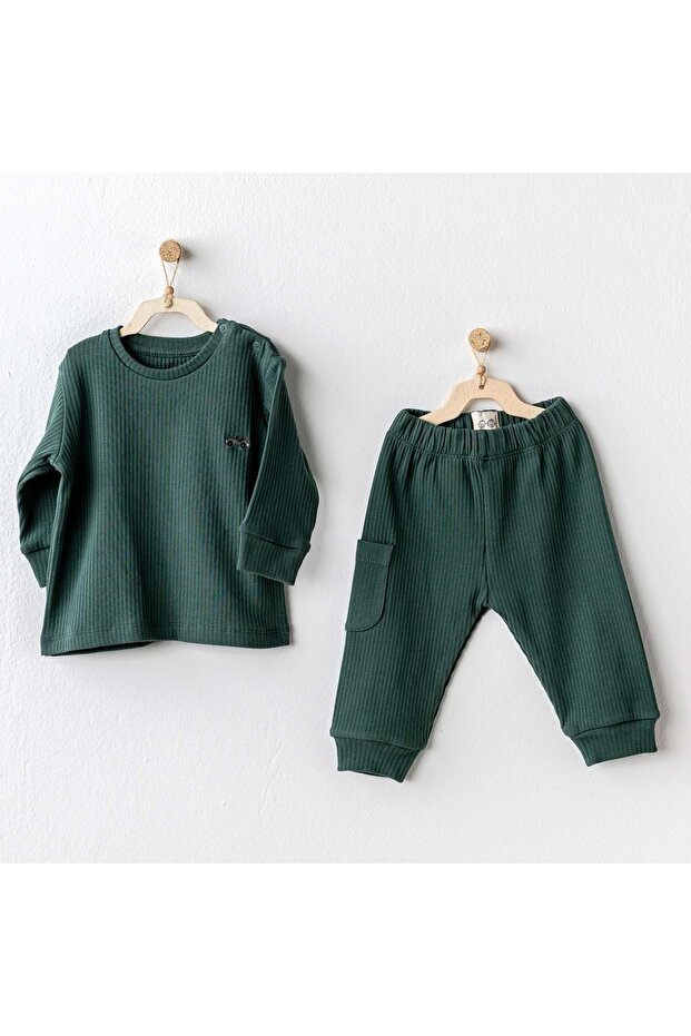 AC25205 Basic 2'Li Bebe Takım Yeşil - 1