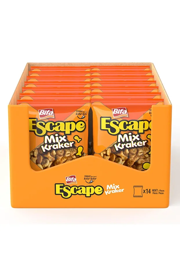 Mix Kraker - Balık - Nokta - Badem 150 gr X 14 Adet - 2