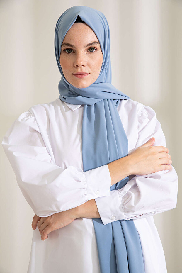 Medine İpeği Bebe Mavisi Şal - 3