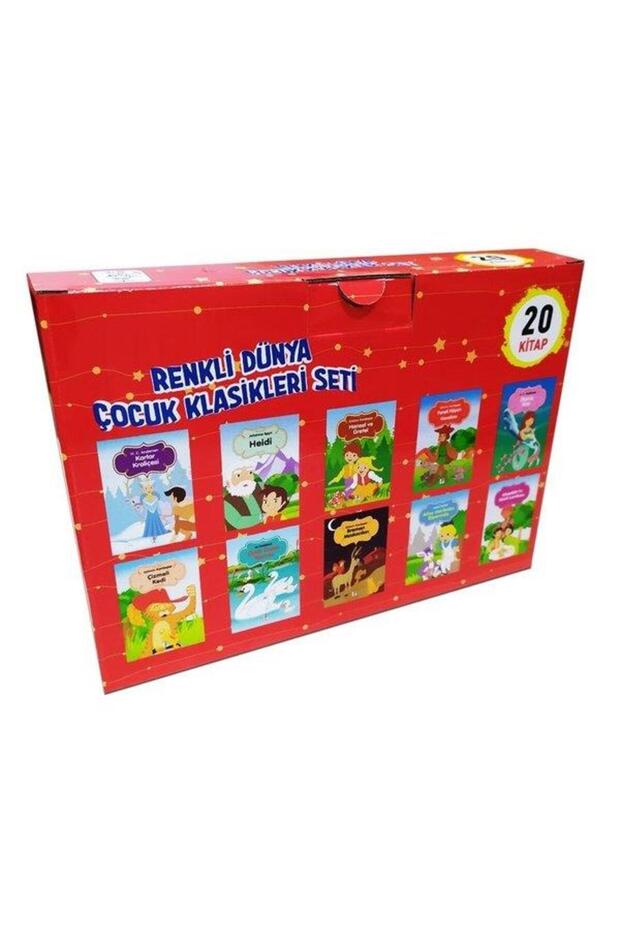 Genel Markalar Renkli Dünya Çocuk Klasikleri Seti 20 Kitap - Sis Yayınları