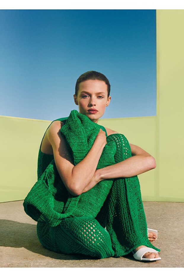 Doğal elyaf shopper çanta - 6