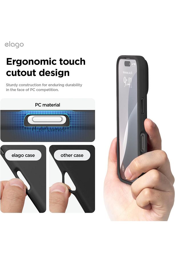 İphone 16 Pro Kılıf Lansman Magsafe Şarj Özellikli Yumuşak Mat Renkli Hassas Butonlu Kadife Silikon - 6
