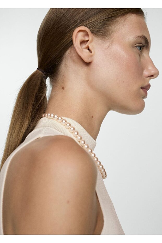 Perkins yakalı triko elbise - 6