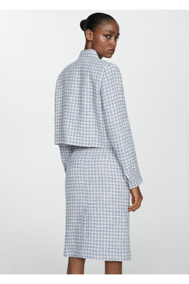 Metal düğmeli tüvit ceket - 4