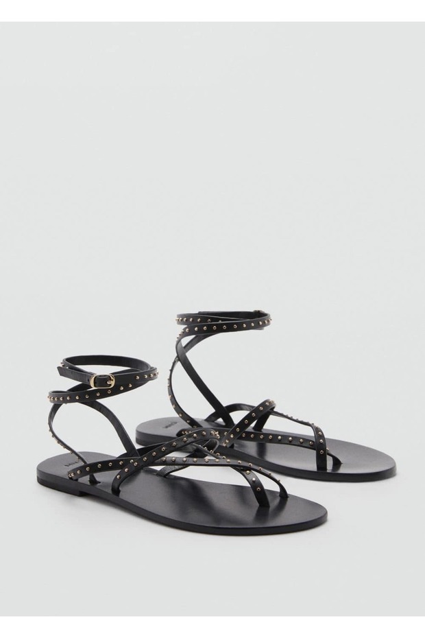 Deri bantlı sandalet - 1