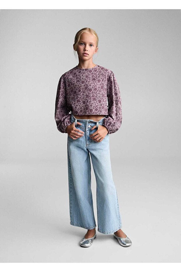 Çiçek desenli bluz - 5