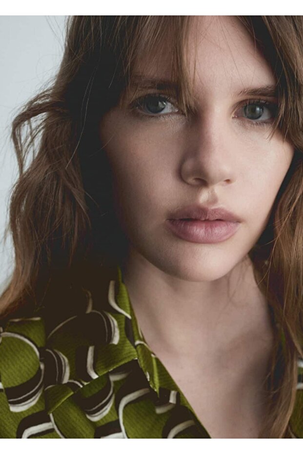 Desenli Saten Elbise - 5