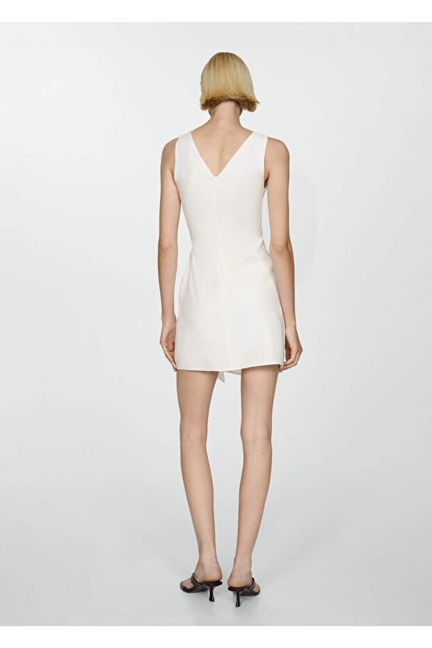 Fiyonklu anvelop elbise - 4