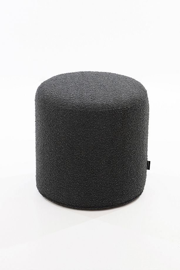 Home Gaia Dekoratif Extra Soft Rahat Yuvrlak Oval Puf-bench 42x40cm Antrasit - 1