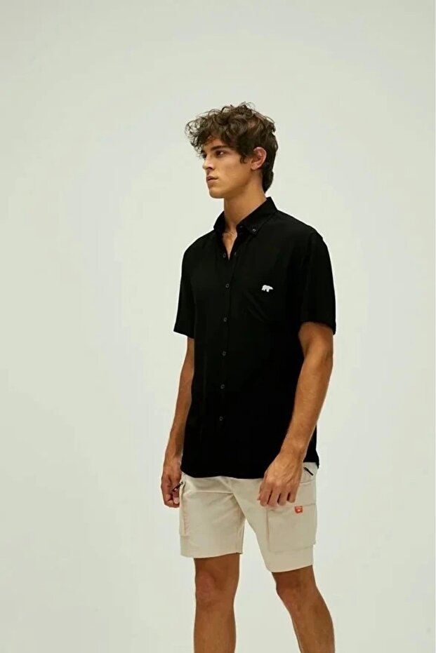 Frank Erkek Gomlek - Siyah - 6