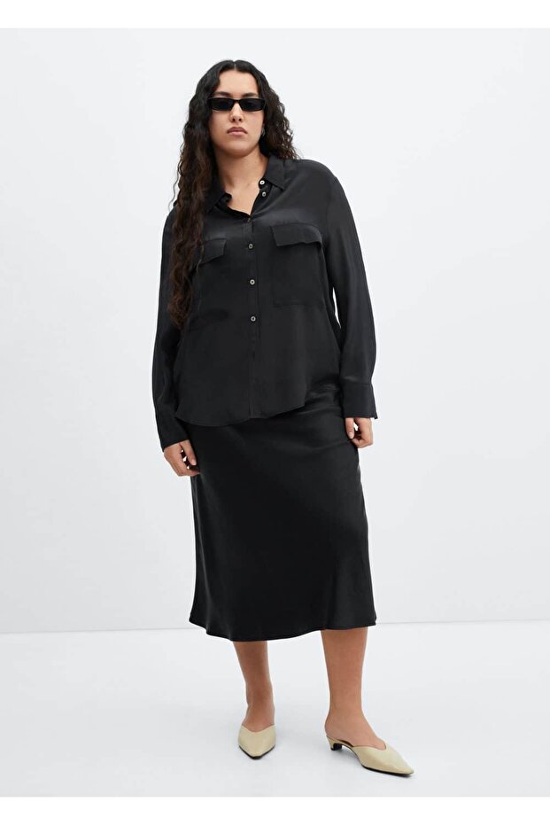 Cepli dökümlü gömlek - 5