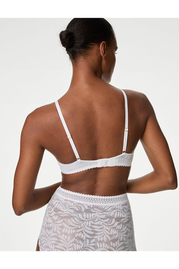 Flexifit™ Dantel Detaylı Destekli Push Up Sütyen - 4