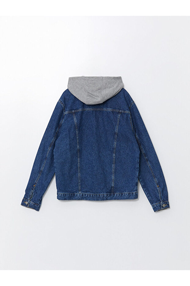 Standart Kalıp Erkek Jean Ceket - 7