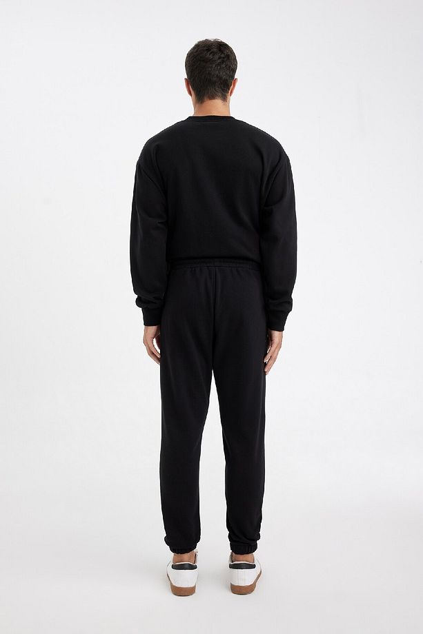 Jogger Eşofman Altı Standart Fit Basic Düz Beli Bağcıklı Lastikli Paça Cepli A6468ax24au - 7