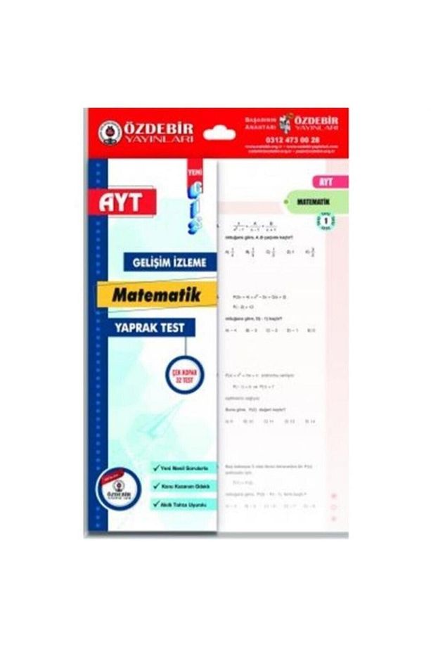 Özdebir Ayt Matematik Gis Yaprak Test Mst04504 - 3
