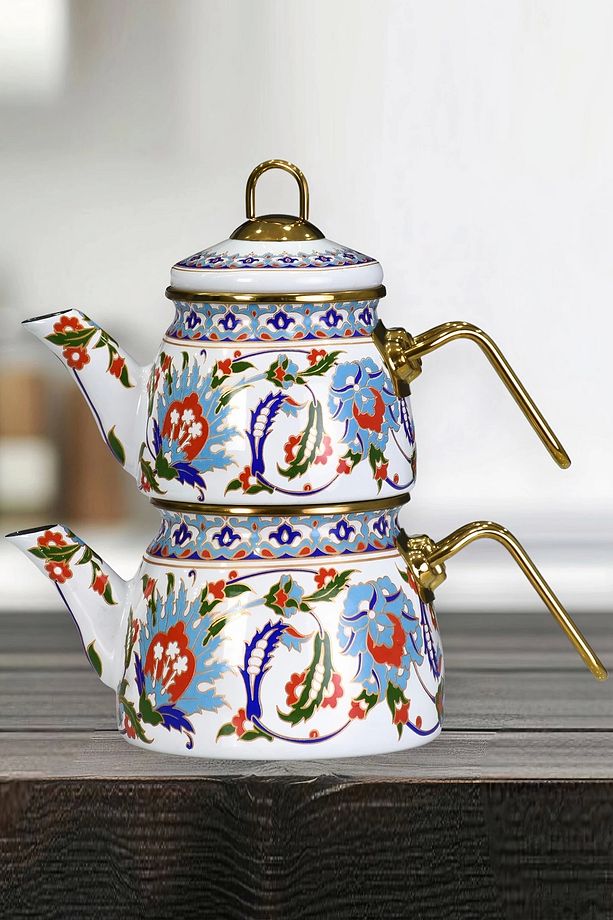 Hanzade Mini Model Emaye Çaydanlık - 1