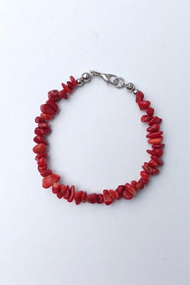 Coral Bracelet Broken Stone 622-2
