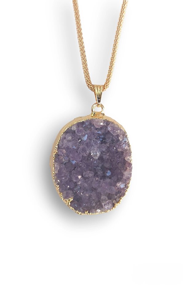 Natural Amethyst Necklace 436-2