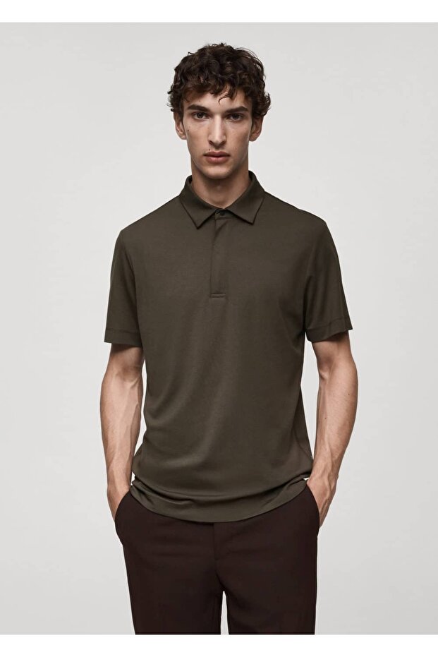 Comfort Strech Triko Polo Gömlek - 1