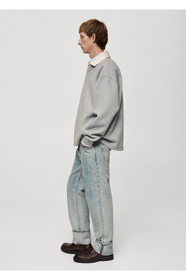 Rahat kesim polo sweatshirt - 6