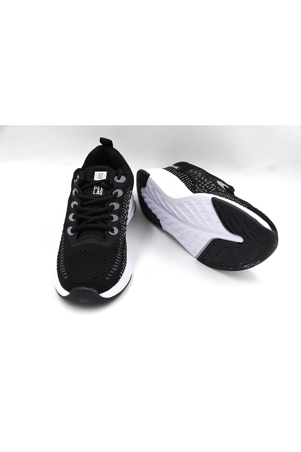 (MP) 231-1099 Eva Hafif Taban Bağcıklı Uniseks Spor Ayakkabı Siyah - 4