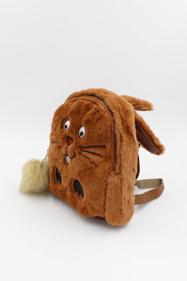 039 3000 حقيبة ظهر للأطفال على شكل أرنب من القطيفة - 2