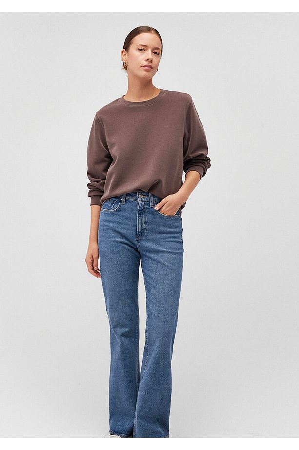 Kahverengi Tencel TM Modal Sweatshirt 1S10181-87537 - 2