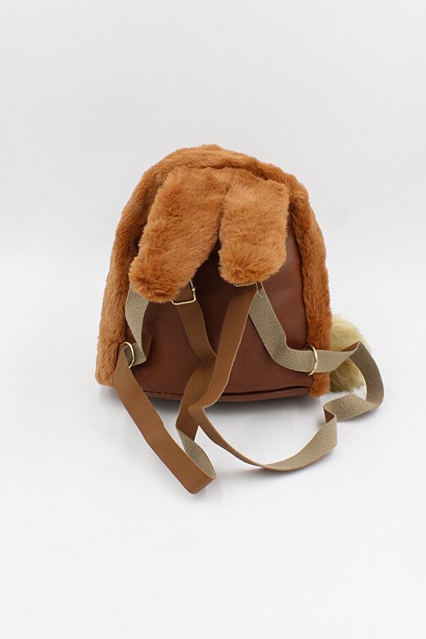 039 3000 حقيبة ظهر للأطفال على شكل أرنب من القطيفة - 3