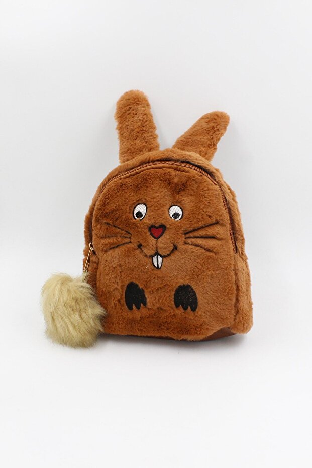 039 3000 حقيبة ظهر للأطفال على شكل أرنب من القطيفة - 1