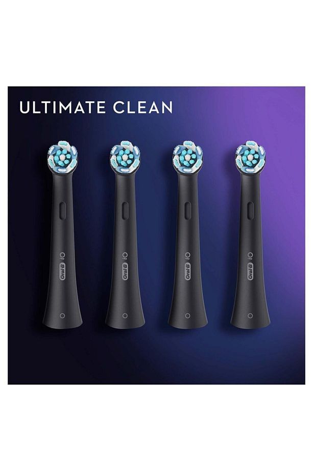 iO Ultimate Clean Siyah Diş Fırçası Yedek Başlığı 4 Adet - 4