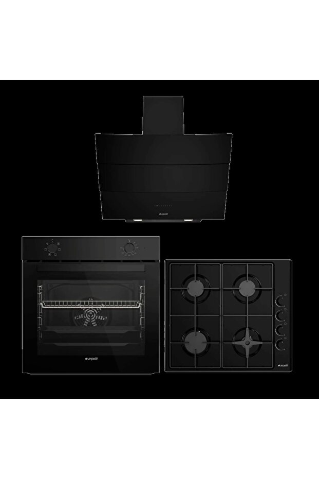 Klasik Siyah Ankastre Set - 1