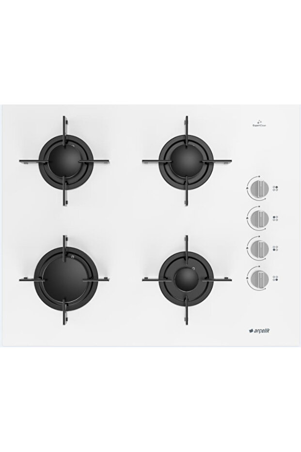 Beyaz Dörtlü Ankastre Cam Set - 3