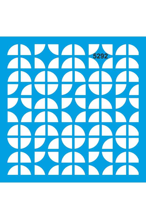 نمط هندسي منقوش 30x30 قالب رسم استنسل