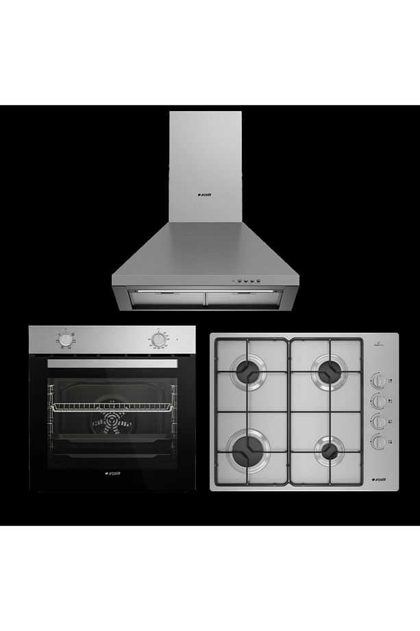 Inoks Fırsat ( Afm 130 I - Omd D 611 Eı - P 27 Yı ) Metal Ankastre Set - 1