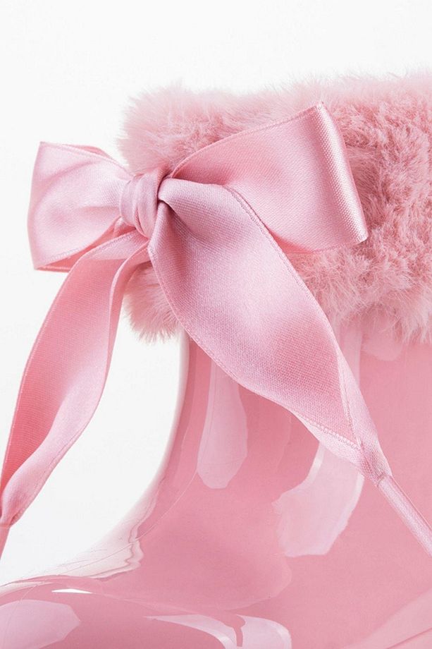 W10258 Bimbi Soft Çocuk Pembe Yağmur Çizmesi - 4
