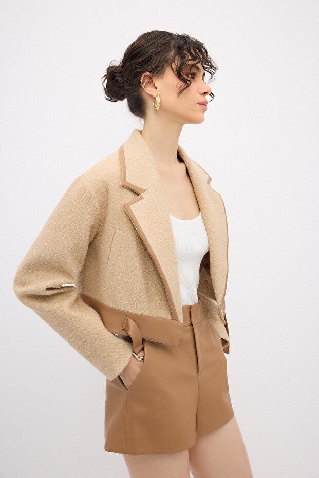 Deri Garnili Ceket - 7