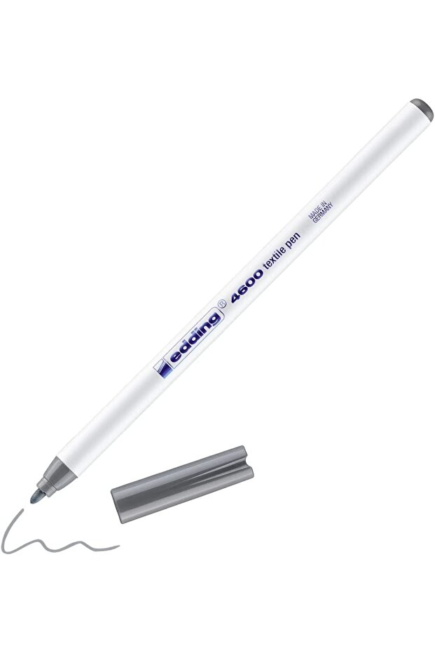 4600 1.0mm Tekstil Kumaş Kalemi Gri / 012 - 1