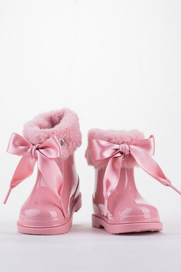 W10258 Bimbi Soft Çocuk Pembe Yağmur Çizmesi - 3