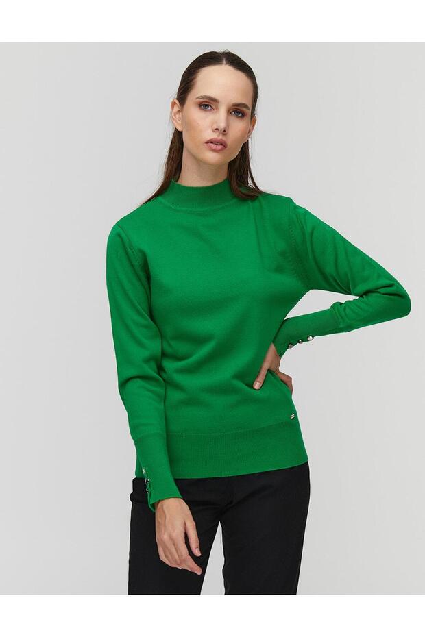 Basic Triko Bluz - 4