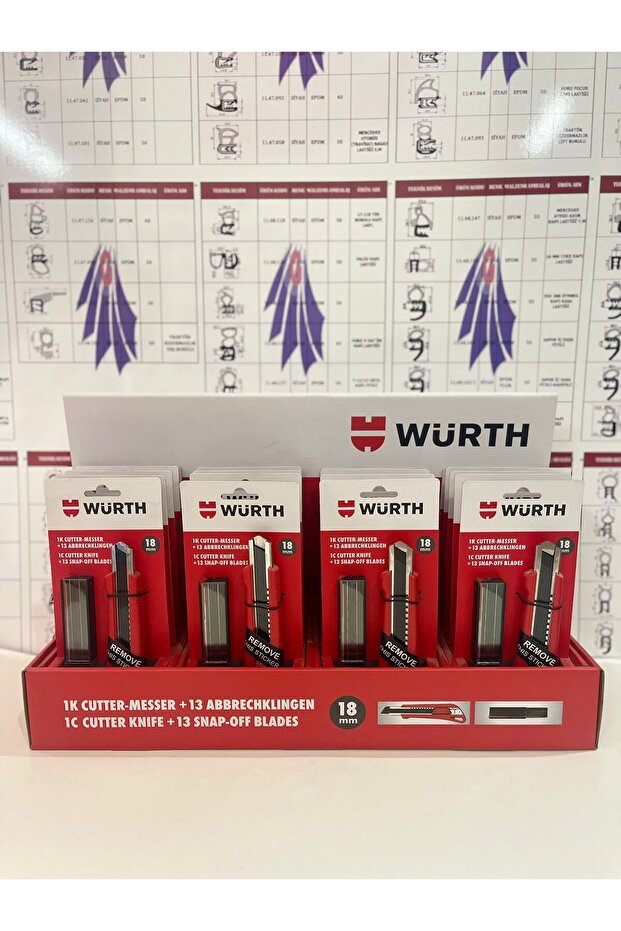 WÜRTH MAKET BIÇAĞI SETİ - 1